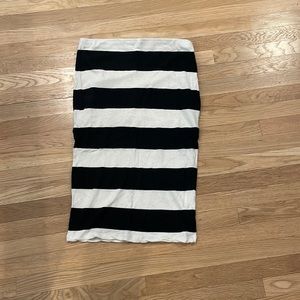 James Perse Striped Pencil Skirt Size 2 (US M)
